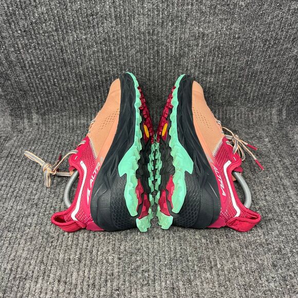 Altra Olympus 5 Trail Running Shoes Vibram Megagrip Beige Red Women’s 9 - Picture 5 of 9